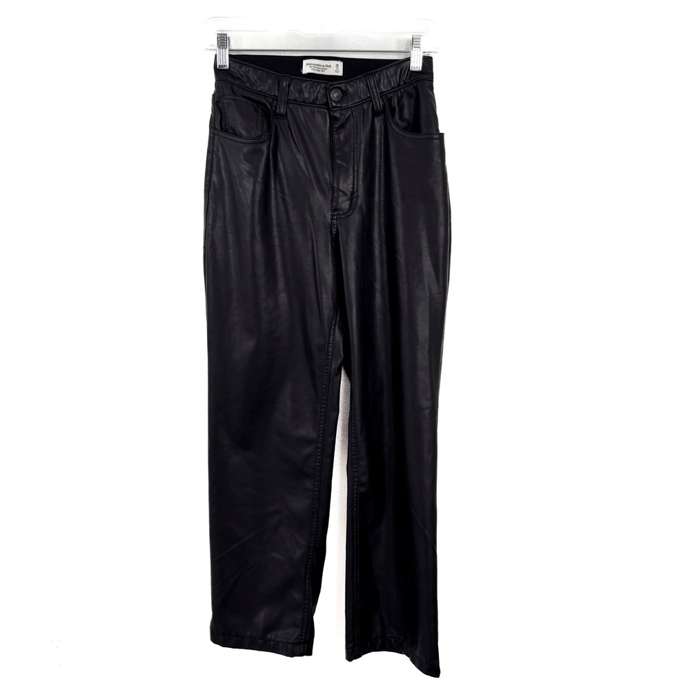 Abercrombie & Fitch 90s Relaxed Ultra High Rise Faux Leather Pants 2